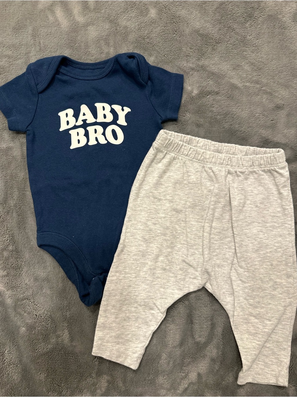 Old Navy Navy One-Piece with Light Gray Pants - BABY BRO